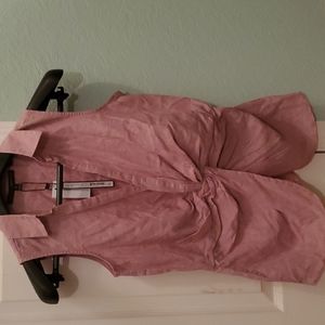 Harve Benard pink sleeveless blouse